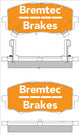 BREMTEC TRADELINE BRAKE PAD SET FRONT HYUNDAI i20 1.2 (WO/ESP) 2008- BT2174TS
