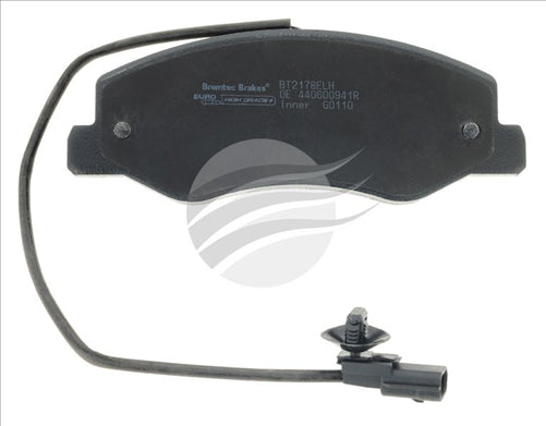 BREMTEC EUROLINE HD CERAMIC+ ZERO DUST RENAULT MASTER IV SENSOR BOSCH BT2178EL