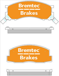 BREMTEC 4WD BRAKE PADS SET TOYOTA ESTIMA 1991-97 BT217E