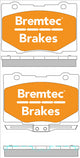 BREMTEC PRO-LINE BRAKE PADS SET HONDA LEGEND IV (KB_) AWD BT2182PRO