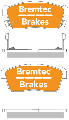 BREMTEC TRADE-LINE BRAKE PADS SET SUZUKI IGNIS 1.3, 1.5 (BOSCH) BT2186TS