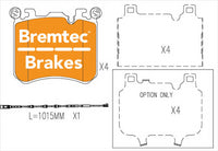 BREMTEC EURO-LINE BRAKE PADS SET BT21910ELC