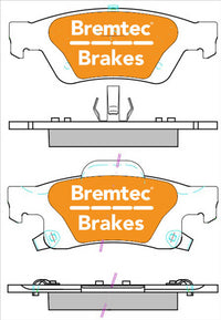 BREMTEC PRO-LINE BRAKE PADS SET JEEP GRAND CHEROKEE IV WK BT2209PRO