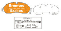 BREMTEC PRO-LINE BRAKE PADS SET FORD TRANSIT 3.5L L5 (DRW) BT22130PRO