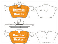 BREMTEC EURO-LINE BRAKE PADS SET FORD MONDEO IV 2.5T 2007- BT2218ELC