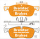 BREMTEC EUROLINE HD CERAMIC+ ZERO DUST LANDROVER DISCOVERY SPORT (LC) BT22210E