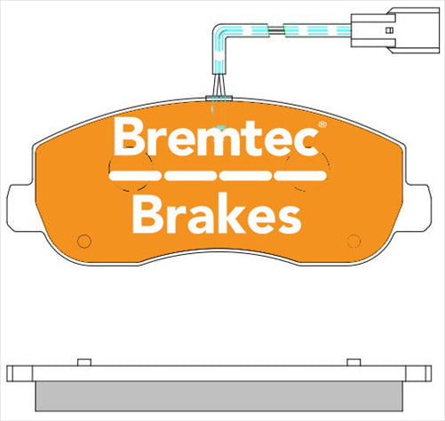 BREMTEC PRO-LINE HD CERAMIC+ ZERO DUST RENAULT MASTER IV SENSOR/BREMB BT2221PR