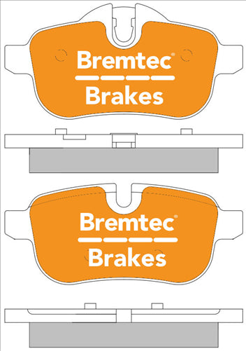 BREMTEC EURO-LINE BRAKE PADS SET BMW Z4 (E89) (106 X 51) 2009- BT2224ELC