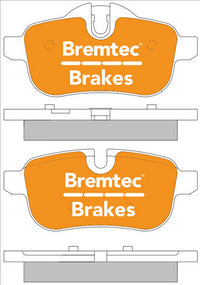 BREMTEC EURO-LINE BRAKE PADS SET BMW Z4 (E89) (106 X 51) 2009- BT2224ELC