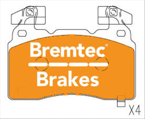 BREMTEC EVOLVE PERFORMANCE CERAMIC+ COMMODORE VE, VF BREMBO BT2237EV550