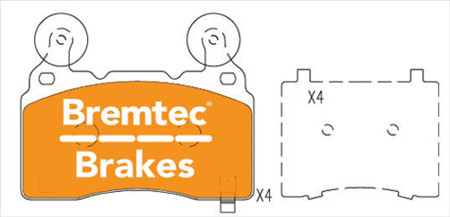 BREMTEC HYBRID-CARBON HIGH PERFORMANCE CAMARO V8 6.2L SS BREMBO BT2238EV550