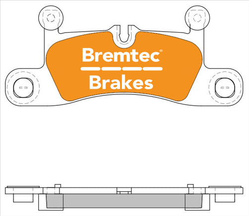 BREMTEC HYBRID-CARBON HIGH PERFORMANCE PORSCHE 911 (991) 2011- BT2239EV550