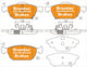 BREMTEC TRADE-LINE BRAKE PADS SET HONDA CIVIC IX (FK)1.6L i-DTEC BT22480TS