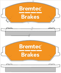 BREMTEC PRO LINE HD CERAMIC+ ZERO DUST TOYOTA AURION GSV40R 3.5 V6 BT2251PRO