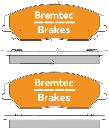 BREMTEC TRADE-LINE BRAKE PADS SET TOYOTA AURION GSV40R 3.5 V6 BT2251TS