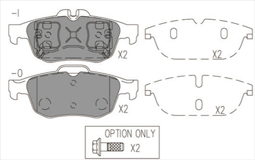 BREMTEC EURO-LINE BRAKE PADS SET RENAULT LATITUDE (L70_) BT2255ELC