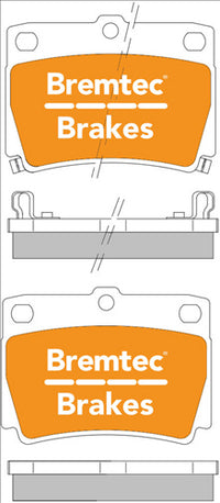 BREMTEC TRADELINE BRAKE PAD SET REAR MITSUBISHI CHALLENGER PAJERO BT225TS