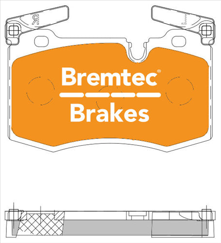 BREMTEC HYBRID-CARBON HGH PRFRMANCE MINI COOPER S R55 R56 R57 BREM BT2261EV550