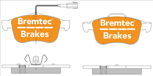 BREMTEC EURO-LINE BRAKE PADS SET ALFA GIULIETTA (940) 1.4 TB BT2275ELC