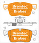 BREMTEC EURO-LINE HD BRAKE PADS SET JAGUAR XF (X260) 3.0D 2015- BT22780ELH