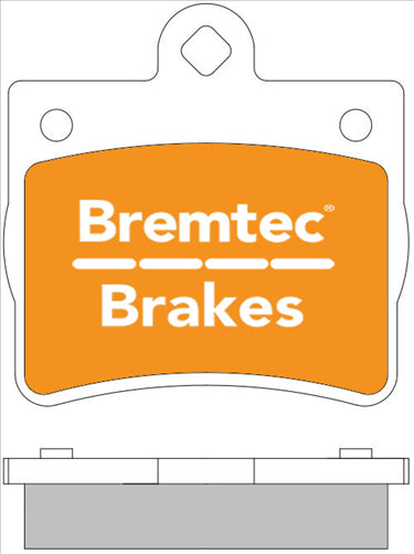 BREMTEC EURO-LINE BRAKE PADS SET MERCEDES C-CLASS (W202) 1 PIN BT227ELC