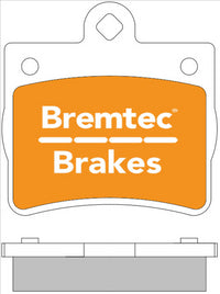 BREMTEC TRADE-LINE BRAKE PAD REAR SET MERCEDES C-CLASS (W202) 1 PIN BT227TS