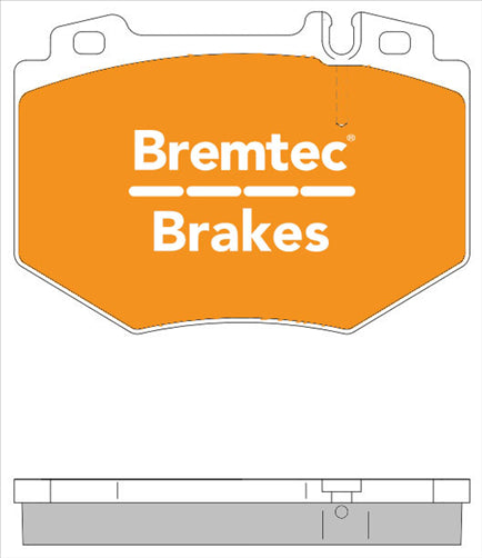 BREMTEC EURO-LINE BRAKE PADS SET BT2282ELC