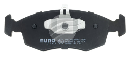 EURO-LINE FRONT BRAKE PADS SET FIAT PANDA BT2283EL BT2283ELC