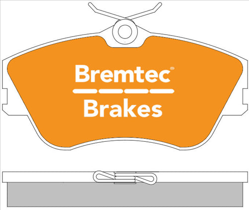 BREMTEC EURO-LINE HD BRAKE PADS SET VOLKSWAGON TRANSPORTER T4 BT228ELH