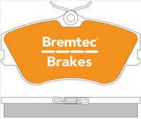 BREMTEC TRADE-LINE BRAKE PADS SET VOLKSWAGON TRANSPORTER T4 BT228TS