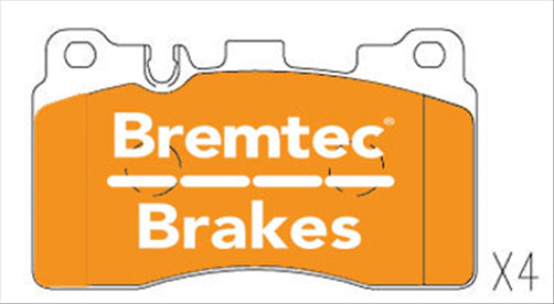BREMTEC EURO-LINE HD BRAKE PADS SET MERCEDES (W205) C63 6.0L V12 BT22940ELH