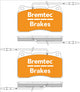 BREMTEC EURO-LINE BRAKE PADS SET BT2297ELC