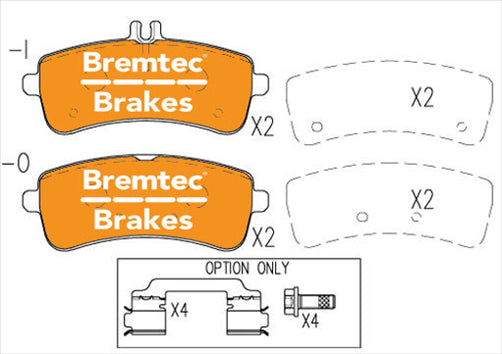 BREMTEC EUROLINE HD CERAMIC+ ZERO DUST MERCEDES BENZ S-CLASS (W222) BT23060ELH