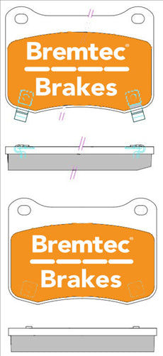 BREMTEC EURO-LINE BRAKE PADS SET BT2313ELC