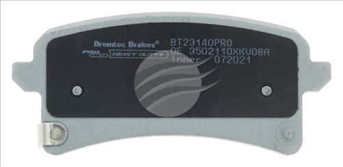 BREMTEC PRO-LINE HD CERAMIC+ BRAKE PAD HAVAL H9 2015- REAR BT23140PRO