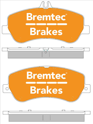 BREMTEC EURO-LINE BRAKE PADS SET BT2317ELC