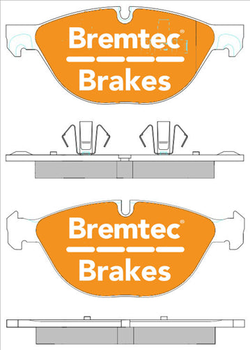 BREMTEC EURO-LINE BRAKE PADS SET BMW X6 (E71, E72) 2008- BT2319ELC