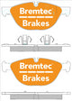 BREMTEC EUROLINE BRAKE PAD SET BMW X6 (E71, E72) 2008- BT2319ELH