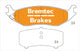 BREMTEC ENDURE 4WD BRAKE PADS SET DODGE RAM 2002-04 BT2320E