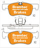 BREMTEC EURO-LINE FRONT BRAKE PADS SET BMW 3 SERIES (F30, F31) 320i BT2325ELC