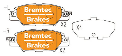 BREMTEC PRO-SERIES ECE R90 APPROVED MAZDA CX-5 (KE) 2.0L 2016- BT23260PRO