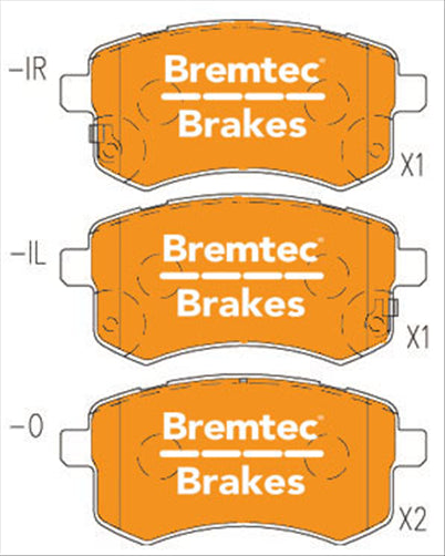 BREMTEC TRADE-LINE BRAKE PADS SET PROTON EXORA 1.6L 2009- BT2326TS