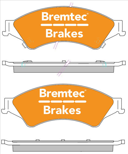 BREMTEC PRO-LINE CERAMIC HD+ LOW DUST MAZDA BT50 FORD RANGER BT2331PRO