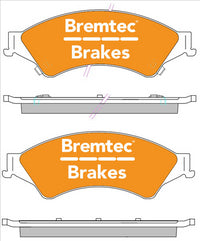 BREMTEC TRADE-LINE BRAKE PAD FRONT SET FORD RANGER MAZDA BT50 BT2331TS