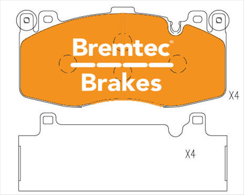 BREMTEC EVOLVE HYBRID-CARBON BMW X5 (F85) M 4.4L 2015- BT23320EV550
