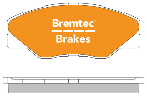 BREMTEC PRO LINE HD CERAMIC+ LOW DUST TOYOTA HILUX 3.0 4X2 2004- BT2332PRO