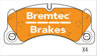 BREMTEC EURO-LINE HD BRAKE PADS SET PORSCHE MACAN (95B) 3.0S 2014- BT23530ELH