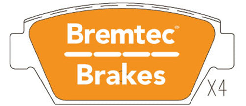 BREMTEC TRADELINE BRAKE PAD SET REAR MITSUBISHI GALANT 1984-95 BT235TS