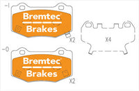 BREMTEC EVOLVE HYBRID-CARBON CHEVROLET CORVETTE (C6) 6.2L BT23650EV550