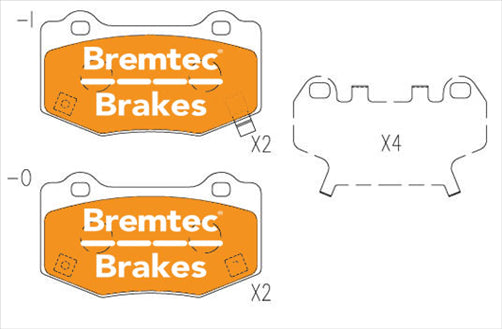 BREMTEC EVOLVE HYBRID-CARBON CHEVROLET CORVETTE (C6) 6.2L BT23650EV550